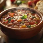 Italian minestrone soup