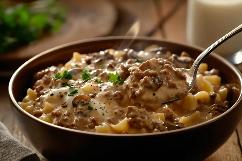 easy beef stroganoff