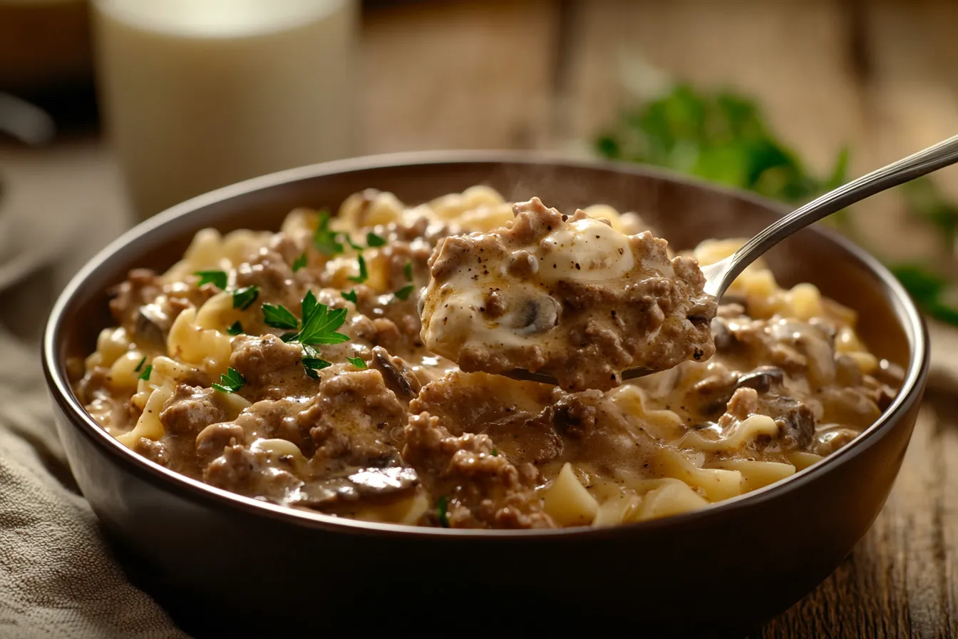 easy beef stroganoff