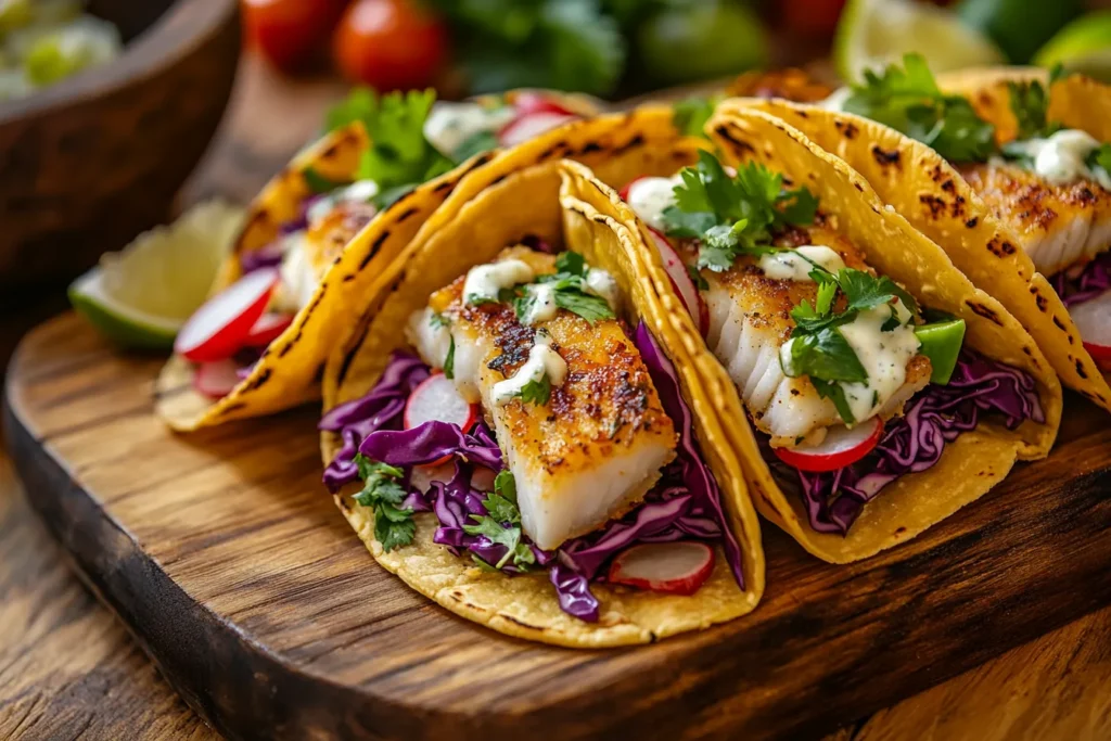 crispy fish tacos