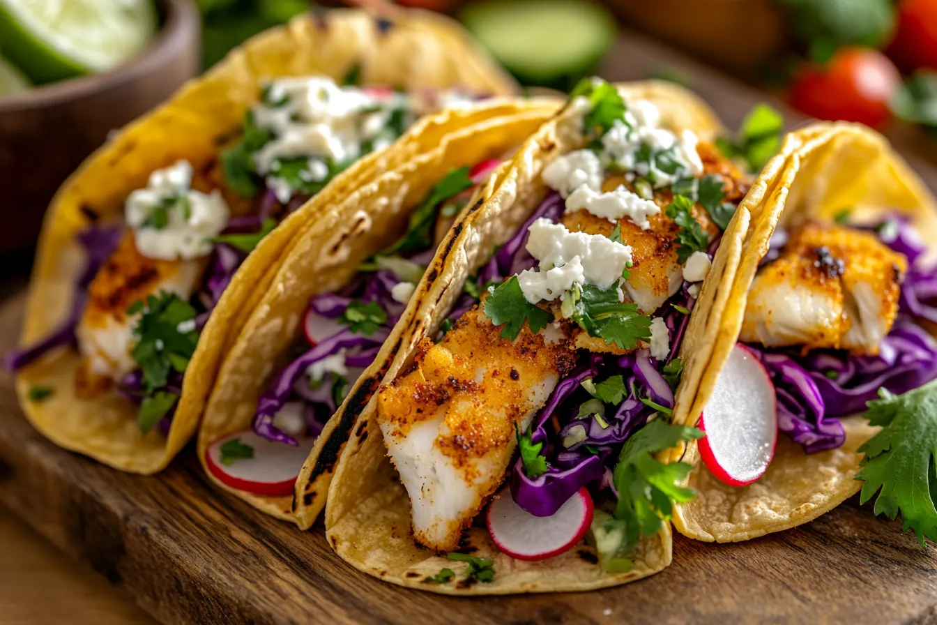 crispy fish tacos