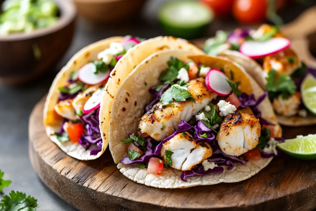 crispy fish tacos