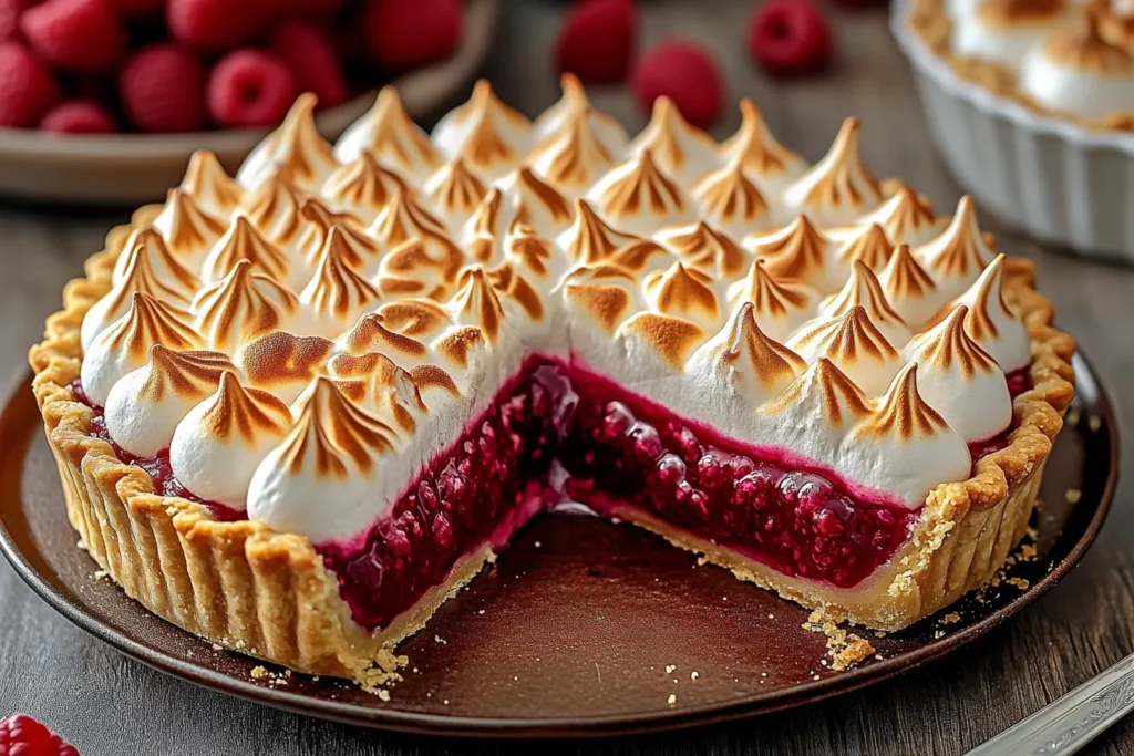 raspberry meringue pie