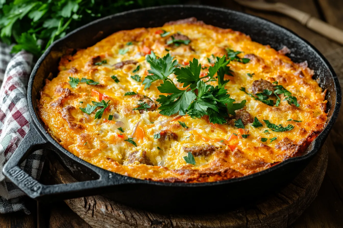 Sausage Cornbread Casserole Recipe