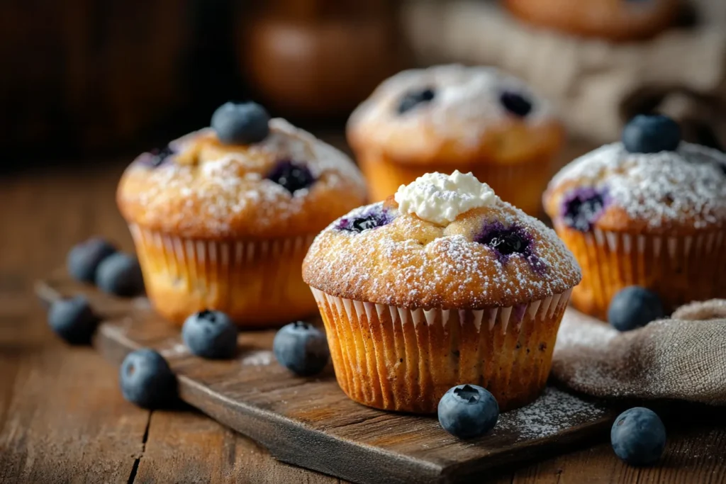  Cheese Blueberry Muffins