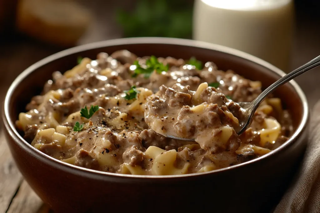 easy beef stroganoff
