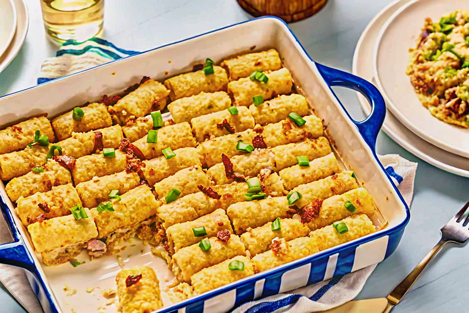 Cheesy Chicken Bacon Ranch Tater Tot Casserole