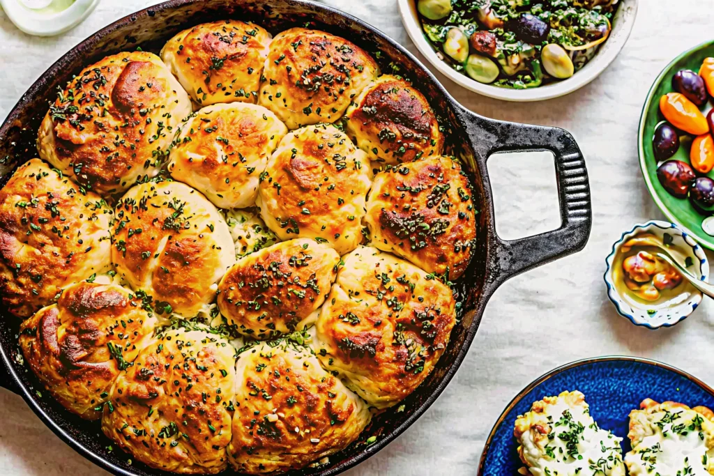 pull-apart garlic bread