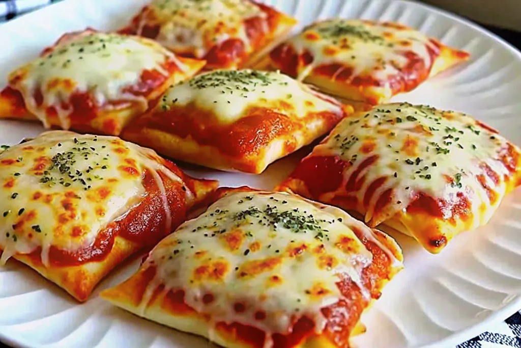 Homemade pizza pockets