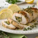 lemon thyme chicken roulade